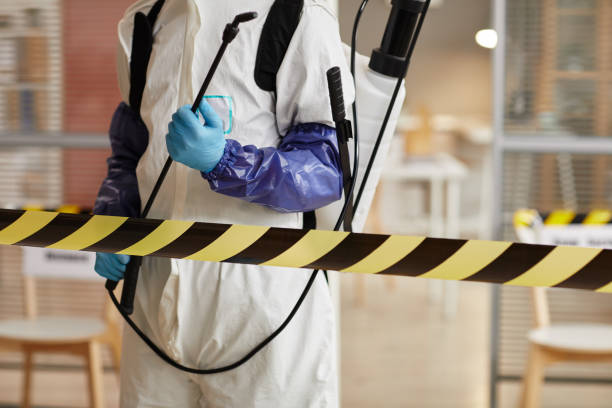Professional Biohazard Cleanup technician working in Pender, NE